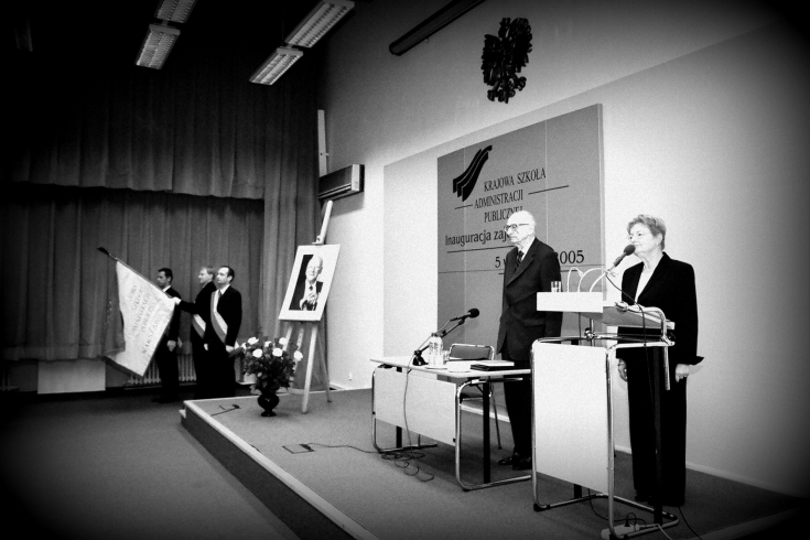 Nadanie auli im. Jana Nowaka-Jeziorańskiego 5 września 2005 r. Nadanie auli im. Jana Nowaka-Jeziorańskiego 5 września 2005 r.