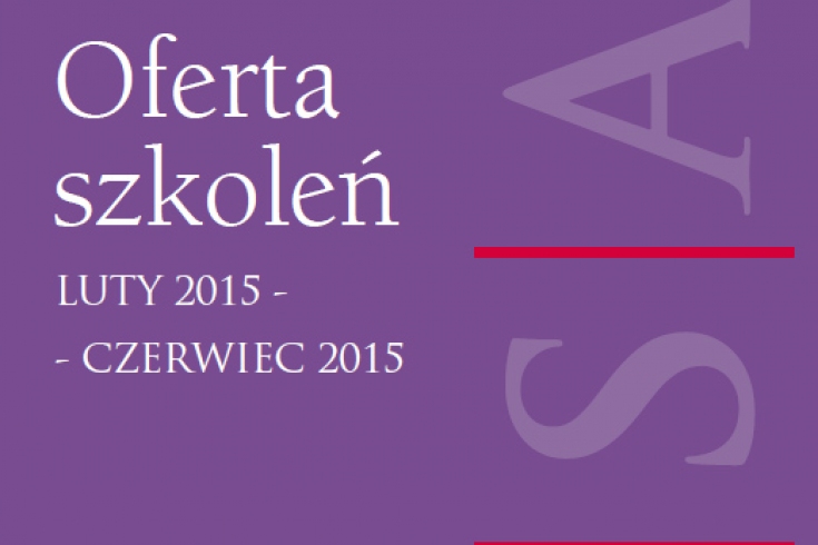 Oferta szkoleń KSAP luty-czerwiec 2015 Okładka Oferty szkoleń KSAP luty-czerwiec 2015